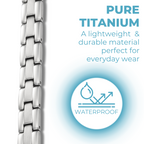 Ladies Titanium Magnetic Therapy Anklet