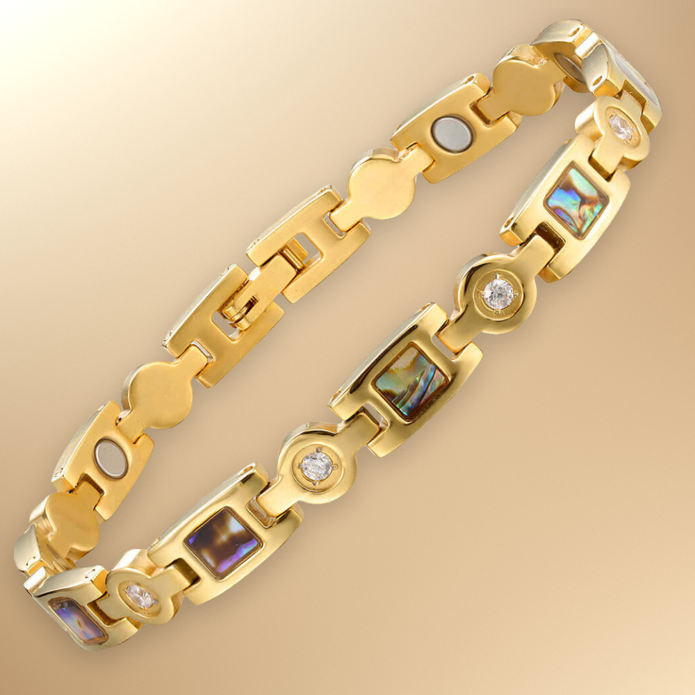 Ladies Magnetic Therapy Bracelet -Gold
