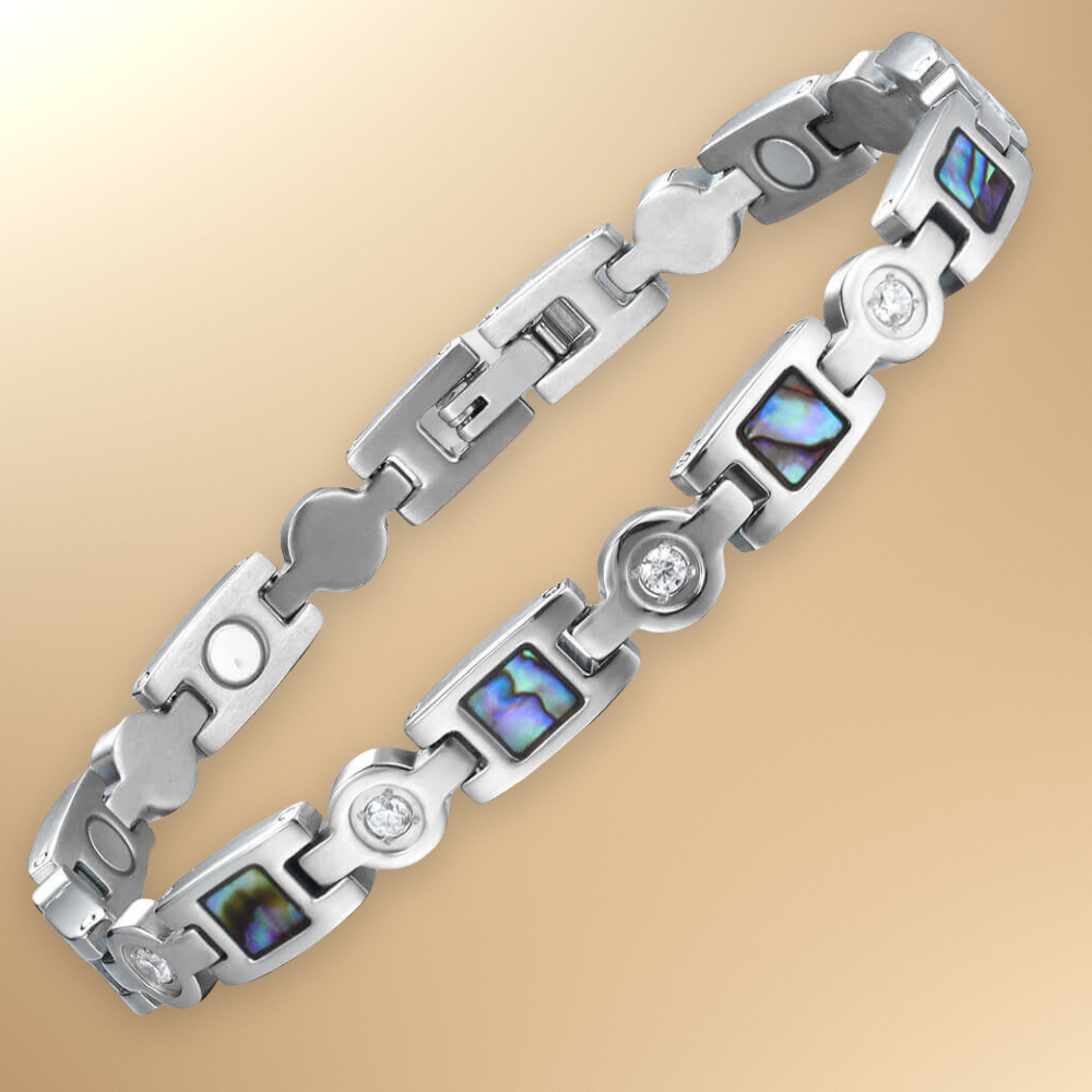 Ladies Magnetic Therapy Bracelet -Silver