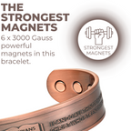 Willis Copper Mens Copper Bangle Philippians 4:13 verse