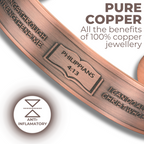 Willis Copper Mens Copper Bangle Philippians 4:13 verse