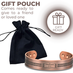 Willis Copper Mens Copper Bangle Philippians 4:13 verse