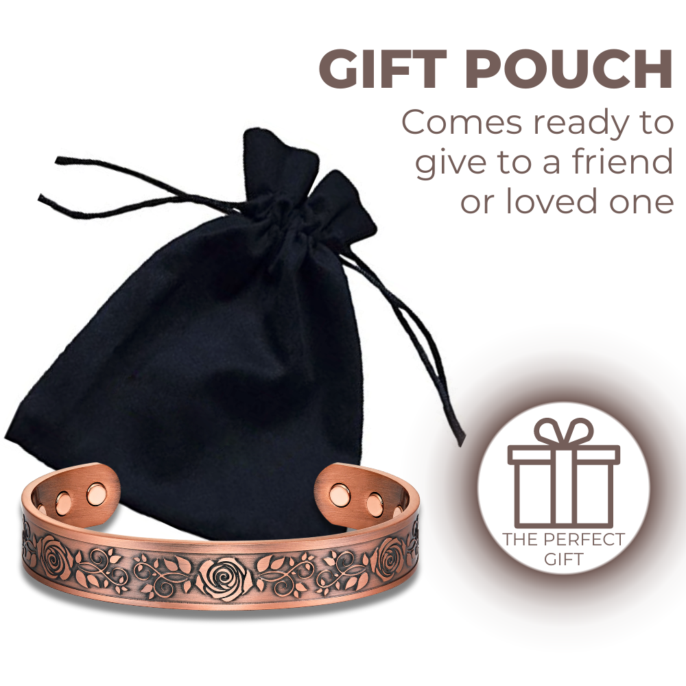 Willis Copper Mens Copper Wild Rose Bangle