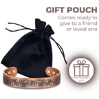 Willis Copper Mens Copper Wild Rose Bangle