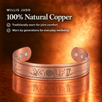 Willis Copper Mens Copper Bangle Golf Bracelet