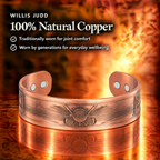 Willis Copper Mens Copper Bangle Golf Bracelet Style 2