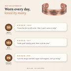 Willis Copper Mens Copper Bangle Golf Bracelet Style 2
