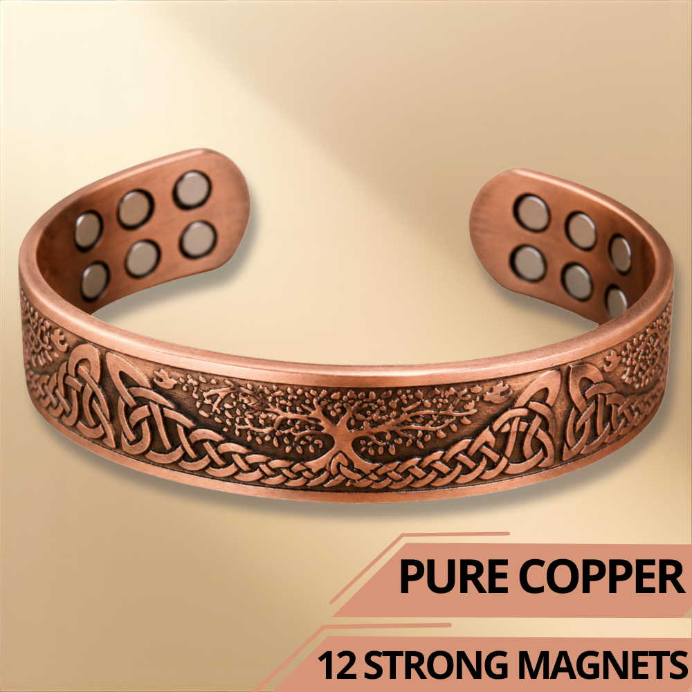 Willis Copper Tree of Life Copper Bangle Bracelet