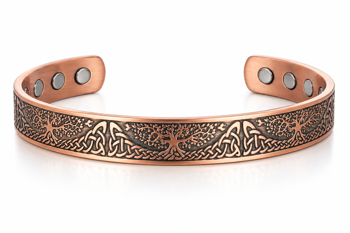 Willis Copper Pure Copper Tree of Life Ladies Bangle Bracelet
