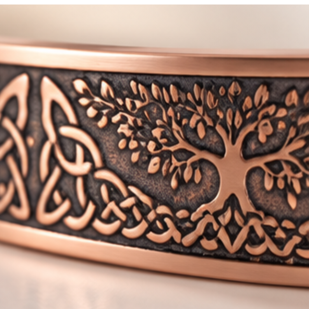 Willis Copper Pure Copper Tree of Life Ladies Bangle Bracelet