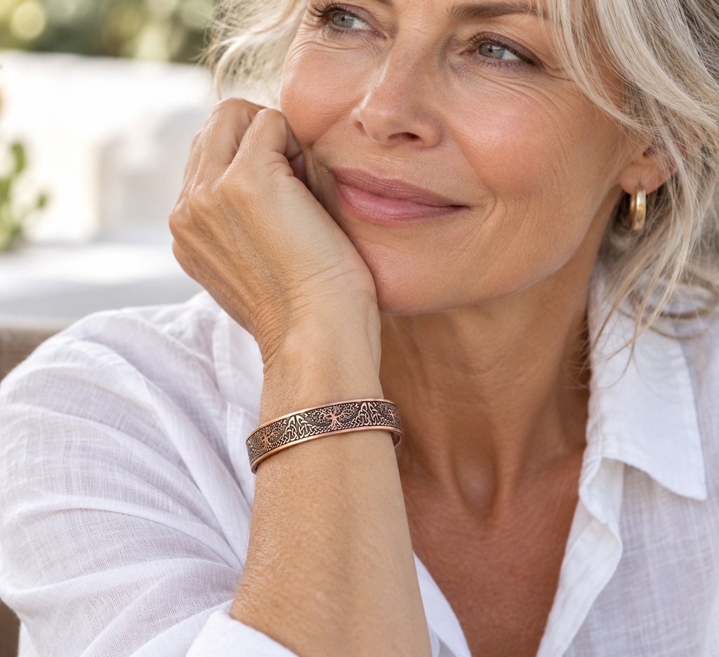 Willis Copper Pure Copper Tree of Life Ladies Bangle Bracelet