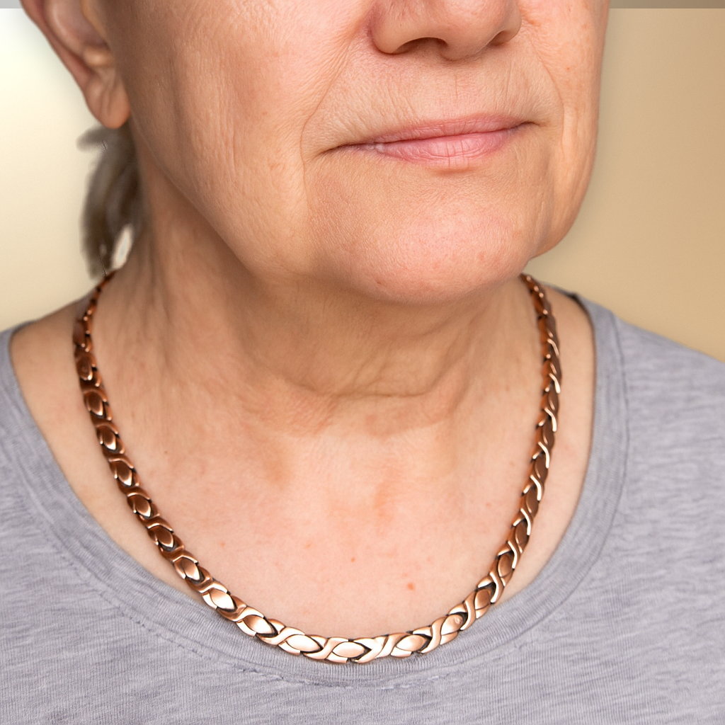 Ladies Powerful Copper Magnetic Therapy Necklace