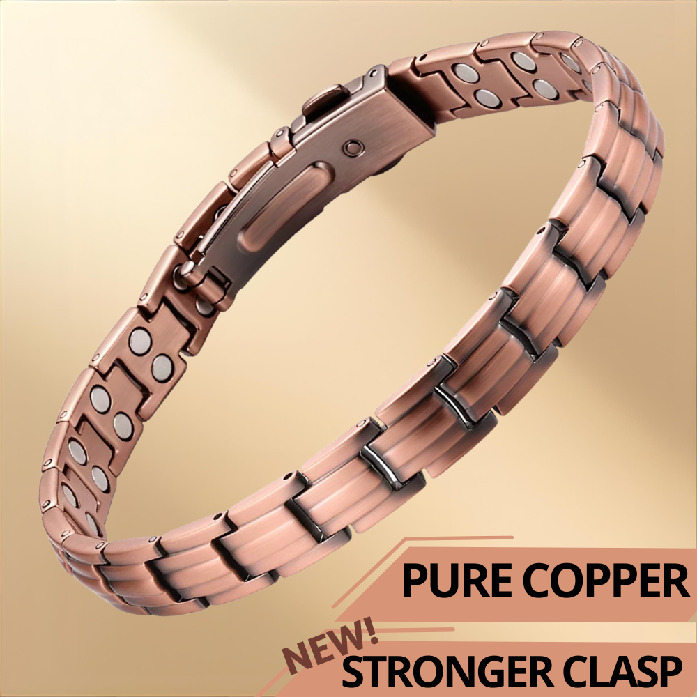 Ladies Double Strength Copper Bracelet Twin Pack
