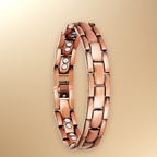 Mens Double Strength Copper Magnetic Therapy Bracelet