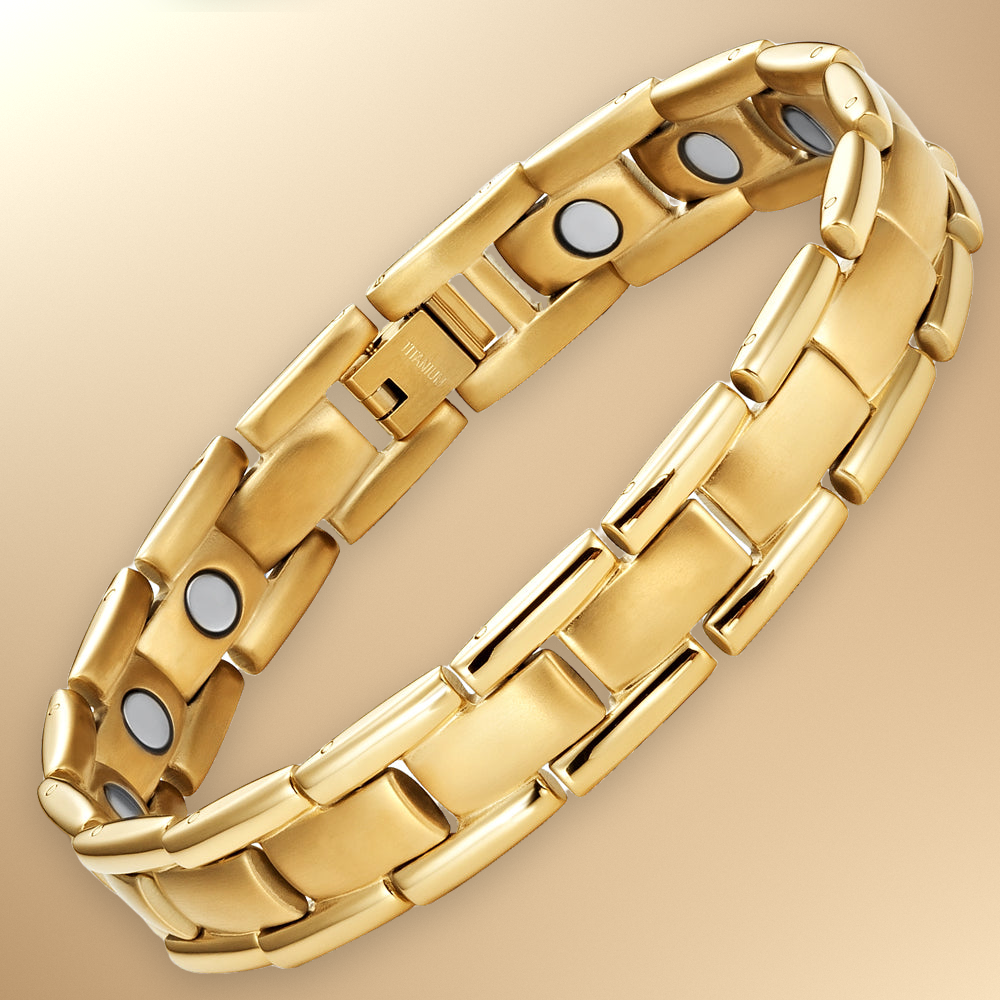 Men's Magnetic Therapy Bracelet - Titanium