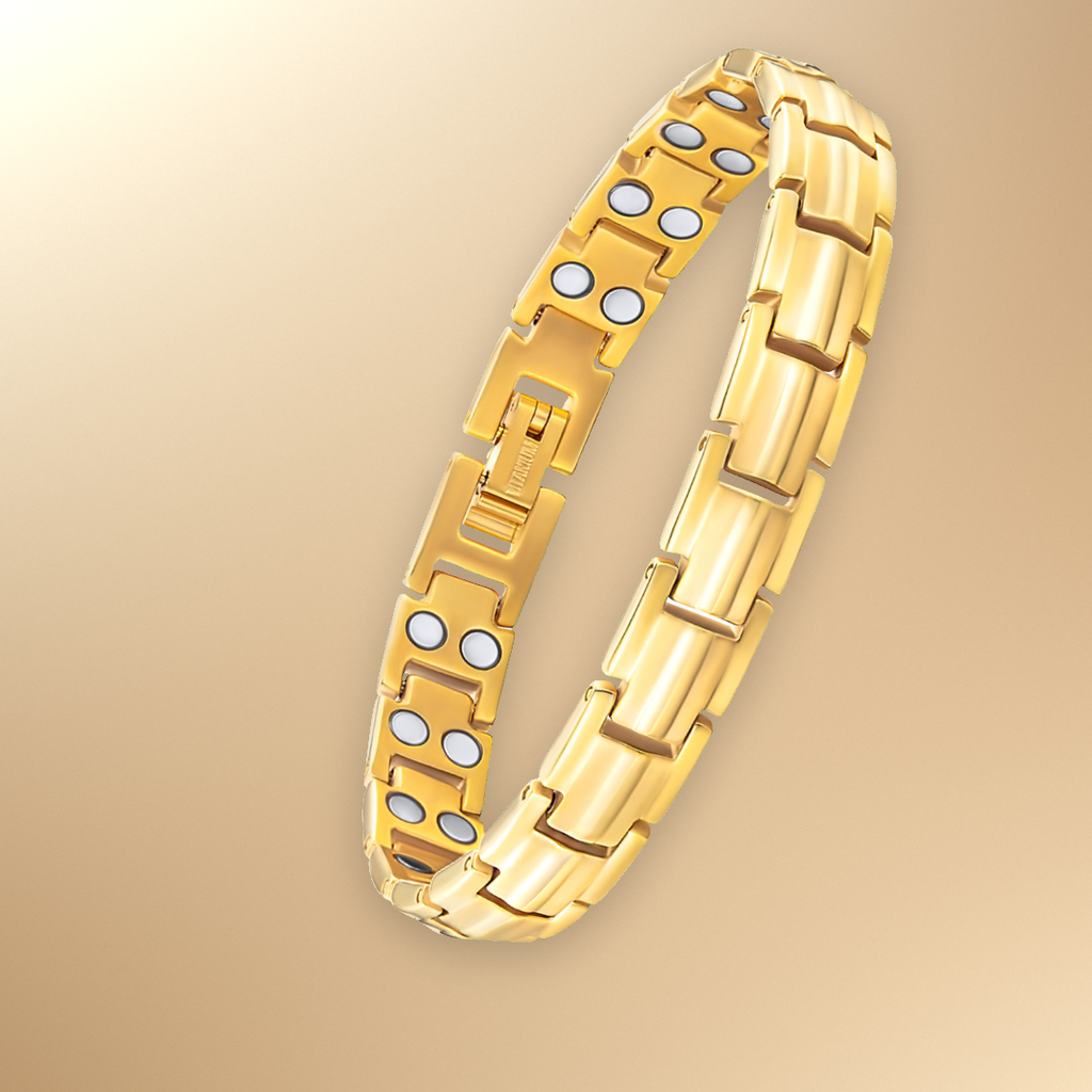 Ladies Double Row Titanium Magnetic Bracelet