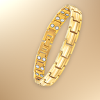 Ladies Double Row Titanium Magnetic Bracelet