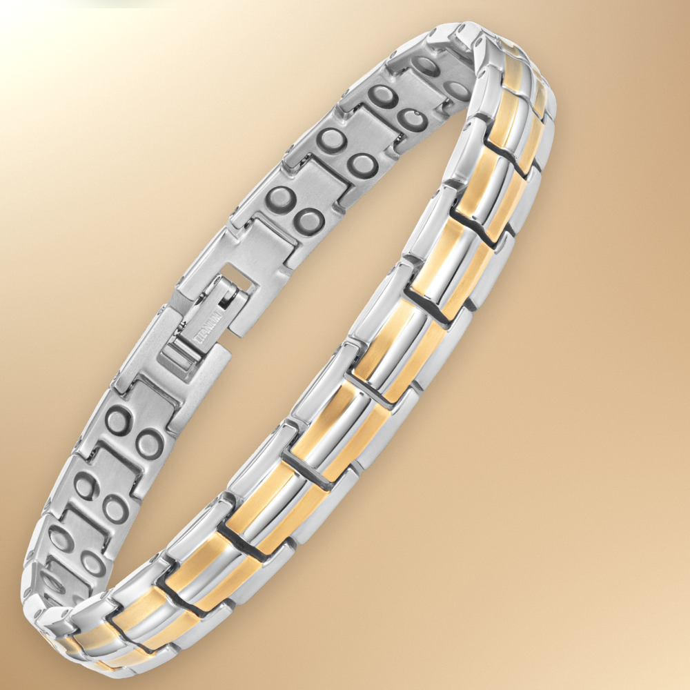 Ladies Strong Magnetic Bracelet - Rose Gold Two Tone