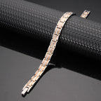 Ladies Strong Magnetic Bracelet - Rose Gold Two Tone