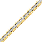 Ladies Magnetic Therapy Bracelet -Two Tone Gold