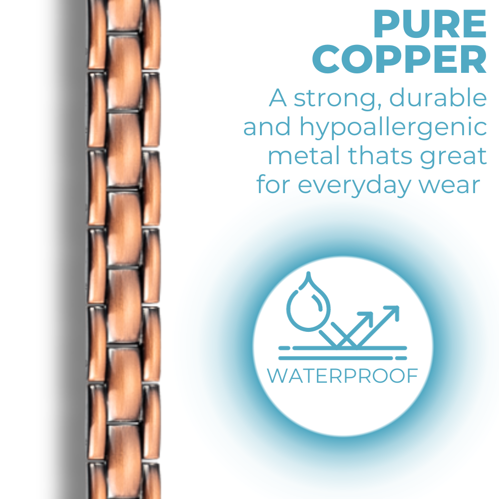 Mens Strong Copper Magnetic Therapy Bracelet