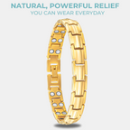 Ladies Double Row Titanium Magnetic Bracelet