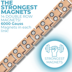Ladies Double Row Magnetic Titanium Bracelet