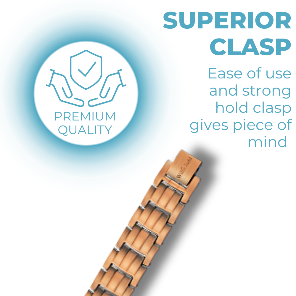 Mens Double Strength Copper Magnetic Therapy Bracelet