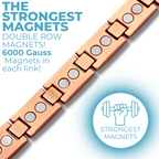 Men’s Copper Magnetic Bracelet with Black Carbon Fibre – Stylish Gift for Pain Relief