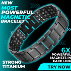 6-Magnet Titanium Bracelet & Red Light Therapy Wrap Set