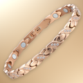 Ladies Magnetic Therapy Titanium Bracelet - Rose Gold