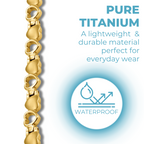 Ladies Magnetic Therapy Necklace- Gold Tone