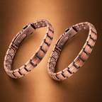 Ladies Double Strength Copper Bracelet Twin Pack
