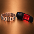 6-Magnet Copper Bracelet & Red Light Therapy Wrap Set